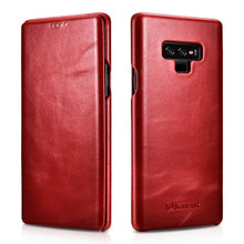 Load image into Gallery viewer, Samsung Galaxy Note9 Leather Flip Case