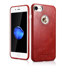 Load image into Gallery viewer, For iPhone7 8 Cowhide Genuine Case iPhone 6 Real Leather Back Case Slim Business Phone Shell Cover for Apple iPhone 7Plus 8Plus