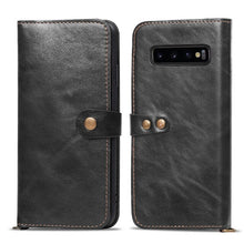 Load image into Gallery viewer, Samsung Galaxy S10 Leather Flip Case