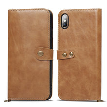 Load image into Gallery viewer, iPhone X &amp; XS Leather Flip Case