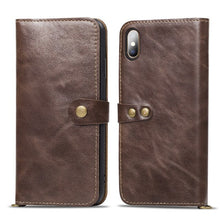 Load image into Gallery viewer, iPhone X &amp; XS Leather Flip Case