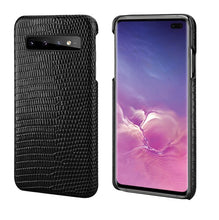 Load image into Gallery viewer, For Samsung S10 Phone Back Case Lizard Skin Genuine Leather Protective Case Business Smart Cover for Samsung Galaxy S10 Plus