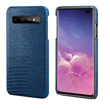 Load image into Gallery viewer, For Samsung S10 Phone Back Case Lizard Skin Genuine Leather Protective Case Business Smart Cover for Samsung Galaxy S10 Plus