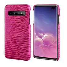 Load image into Gallery viewer, For Samsung S10 Phone Back Case Lizard Skin Genuine Leather Protective Case Business Smart Cover for Samsung Galaxy S10 Plus